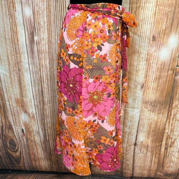 Norton McNaughton Floral Chiffon Skirt - Picture 6 of 7